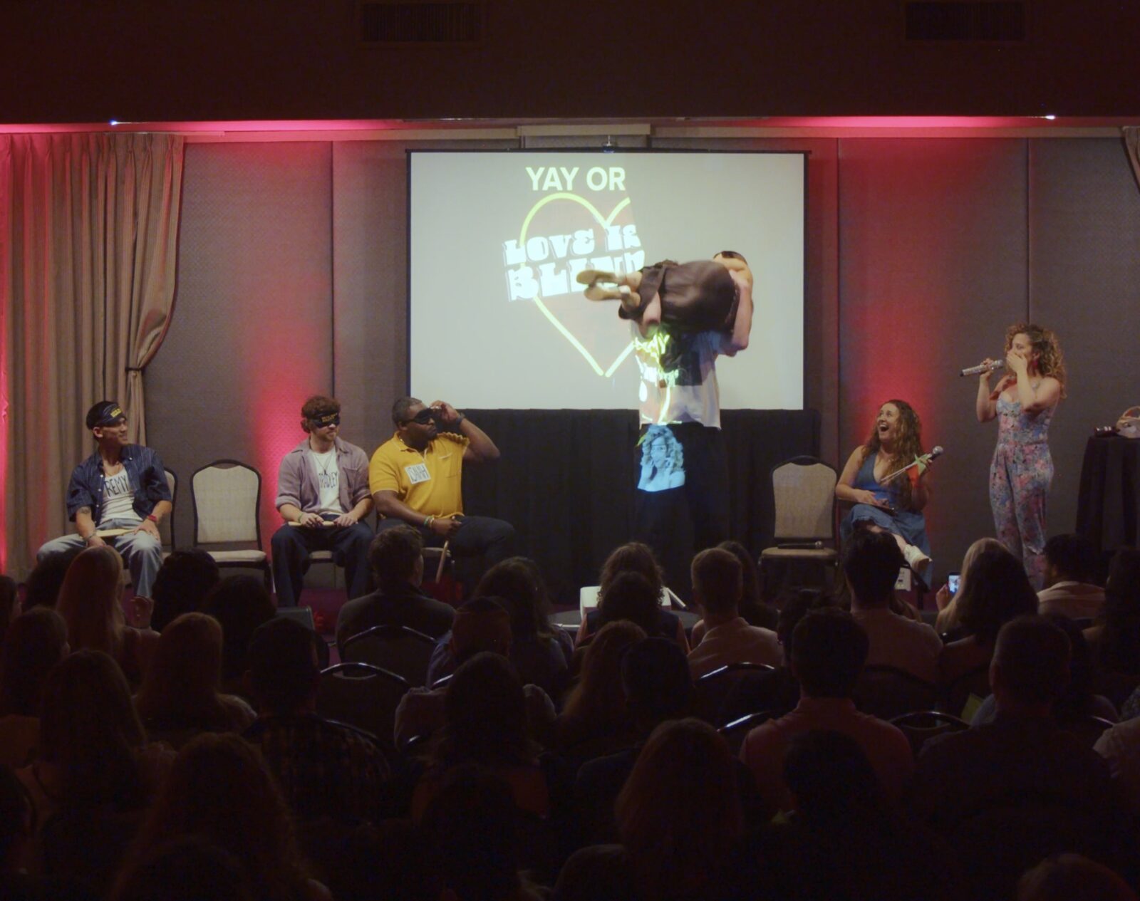 A moment from a Love Isn't Blind show